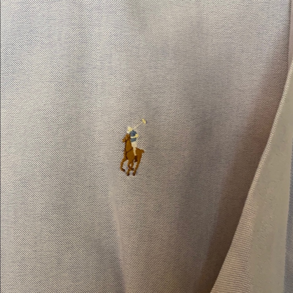 Ralph Lauren Blue Buttondown 16.5 33 Dress Shirt - Picture 2 of 5